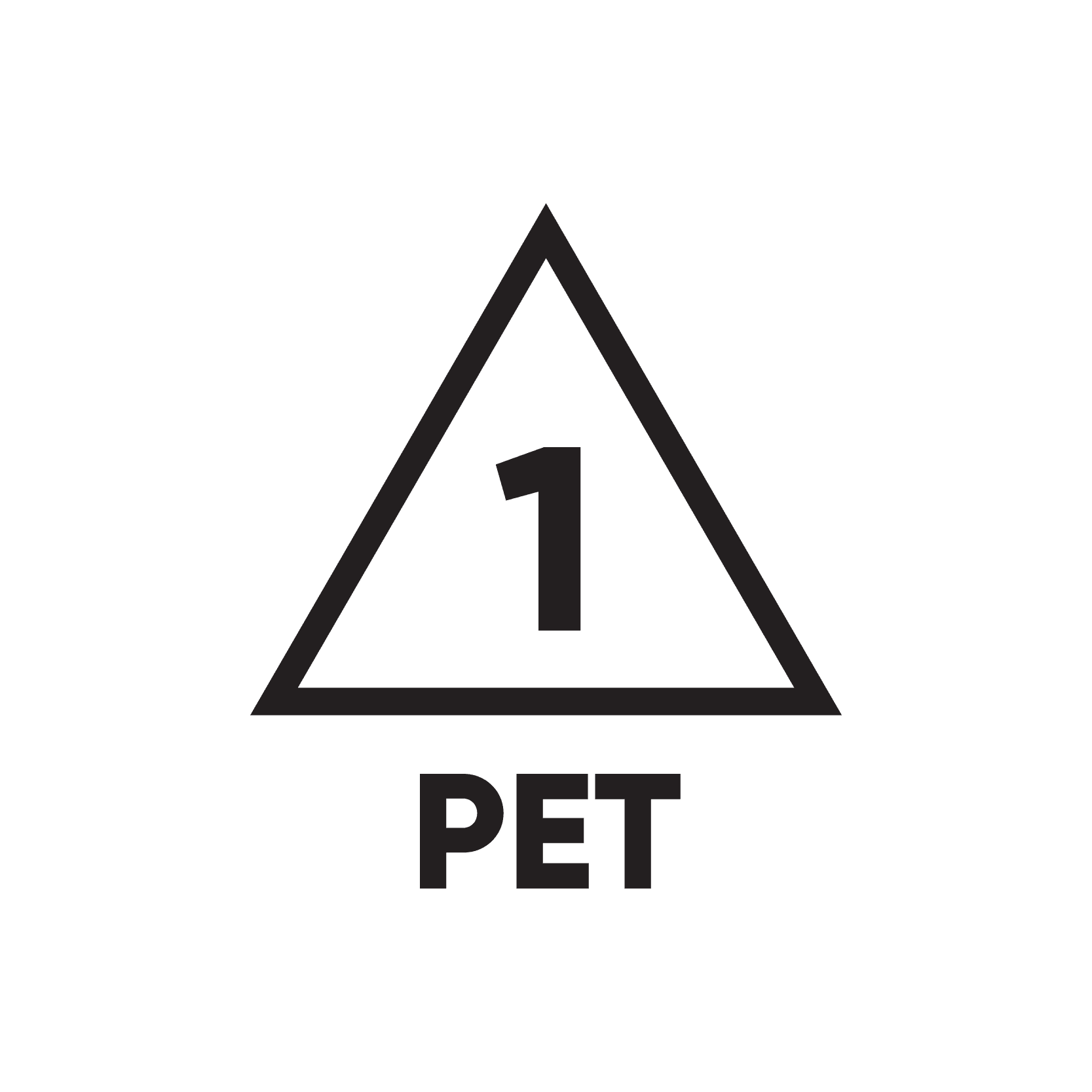 PET resin ID code